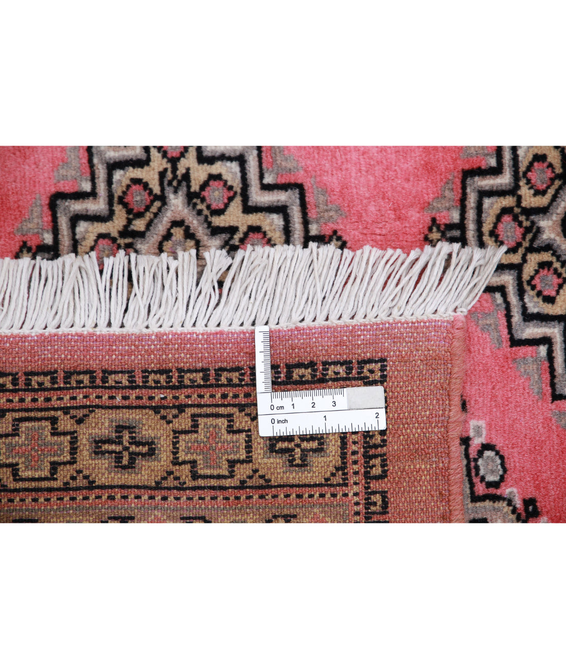 Hand Knotted Tribal Bokhara Wool Rug - 4'7'' x 6'5''