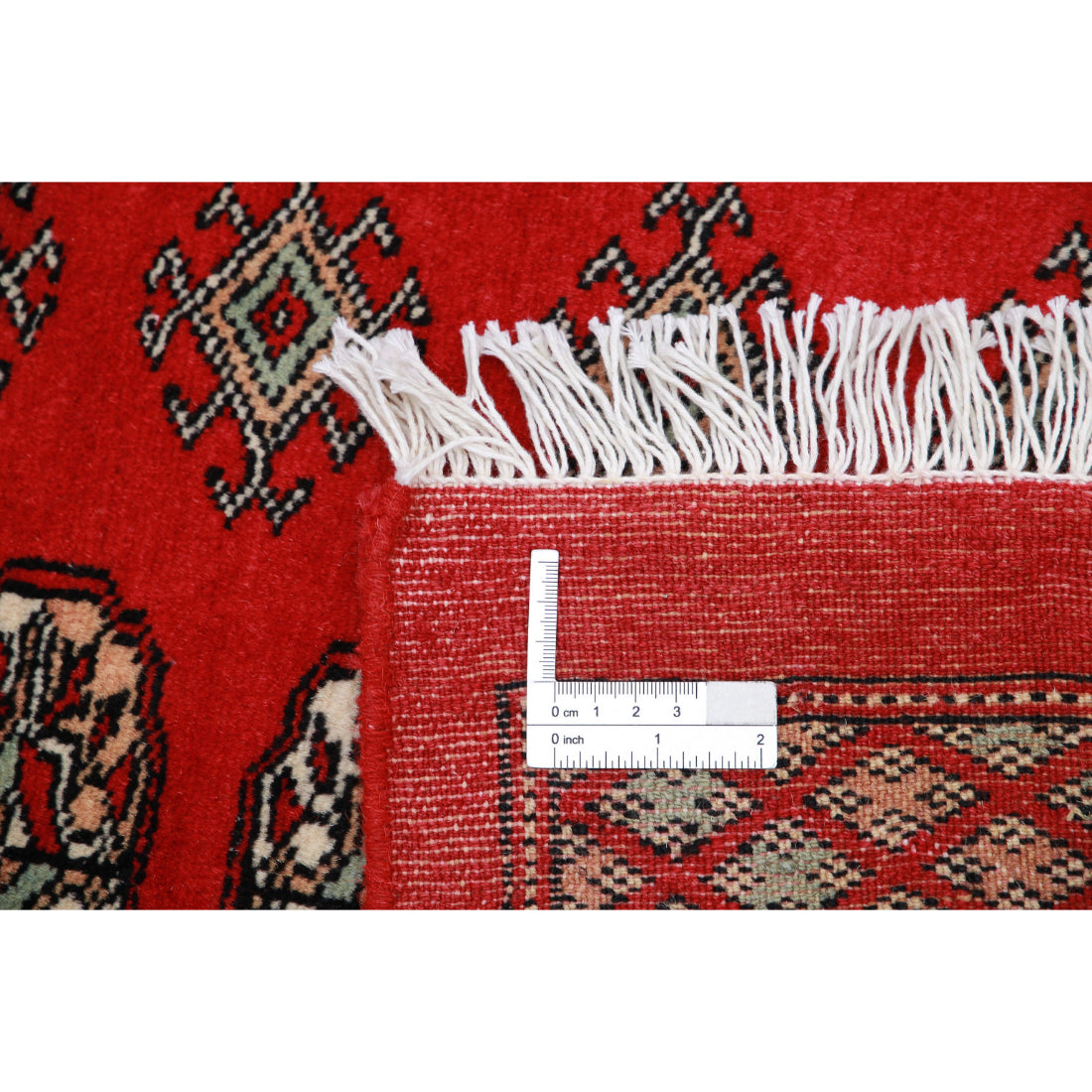 Hand Knotted Tribal Bokhara Wool Rug - 6'0'' x 8'10''