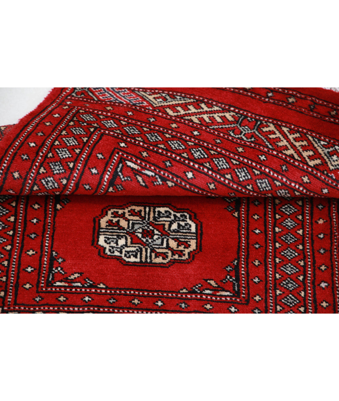 Hand Knotted Tribal Bokhara Wool Rug - 1'11'' x 3'2'' 1'11'' x 3'2'' (58 X 95) / Red / Red