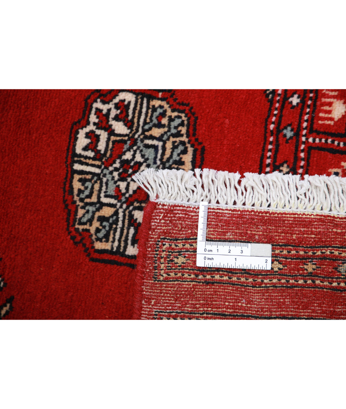 Hand Knotted Tribal Bokhara Wool Rug - 2'6'' x 4'10''