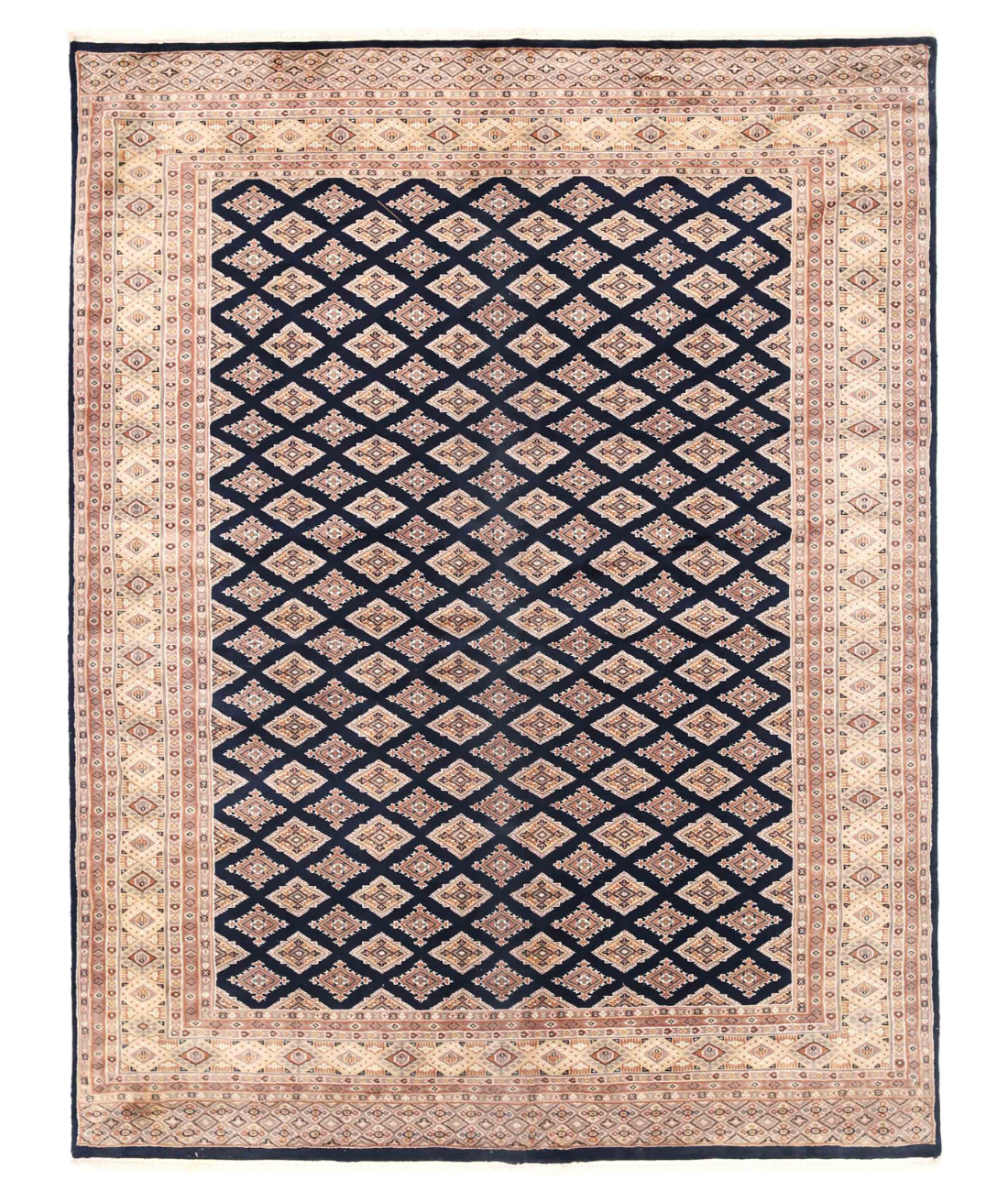 Hand Knotted Bokhara Wool Rug  - 6&#39; 5&quot; X 8&#39; 5&quot;