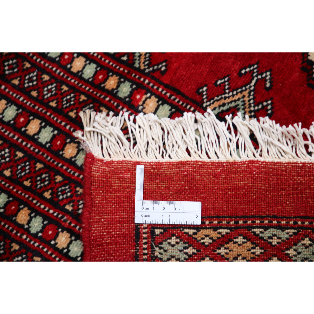 Alfombra tribal de lana Bokhara anudada a mano - 12'3'' x 17'6''