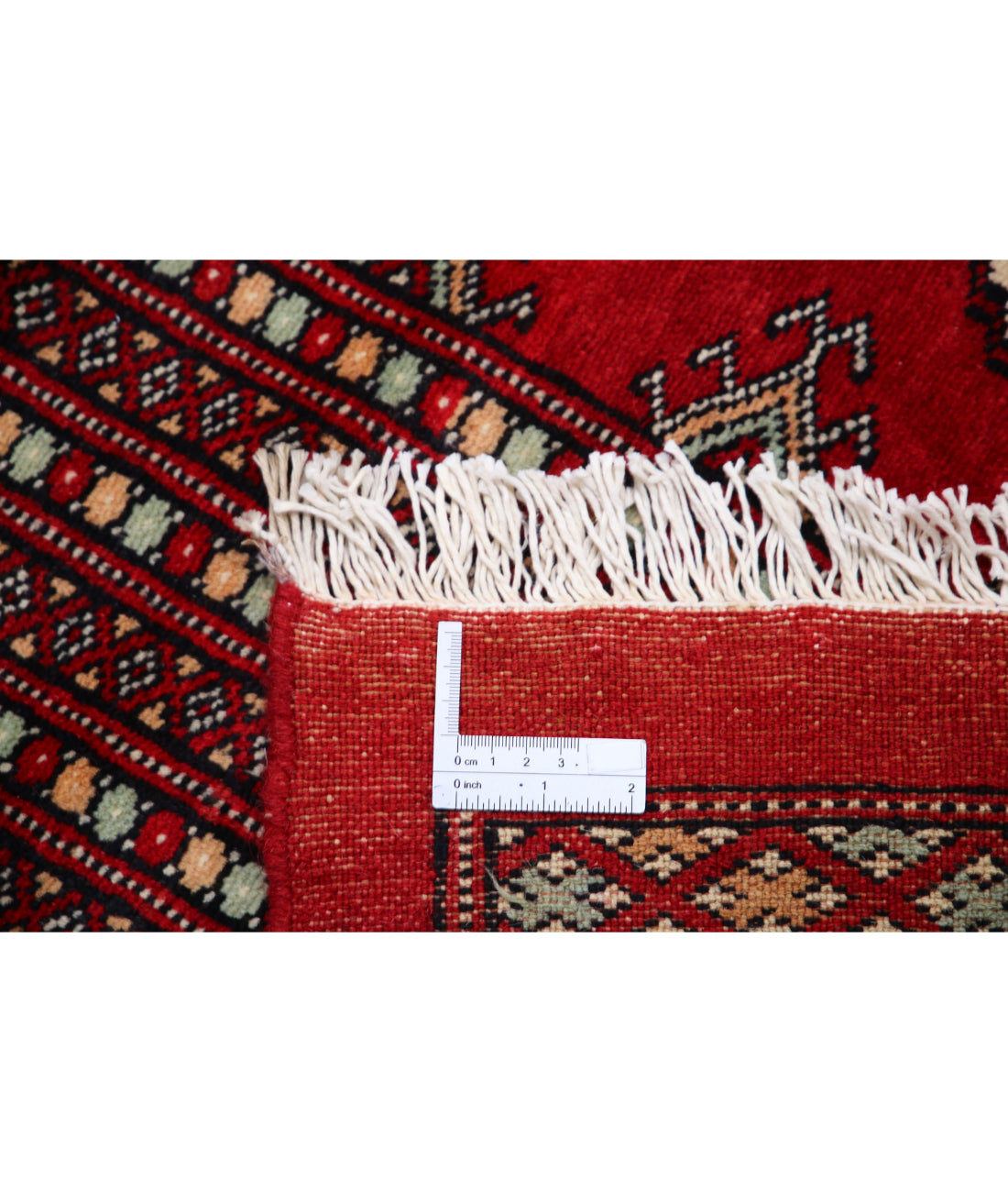 Alfombra tribal de lana Bokhara anudada a mano - 12'3'' x 17'6''