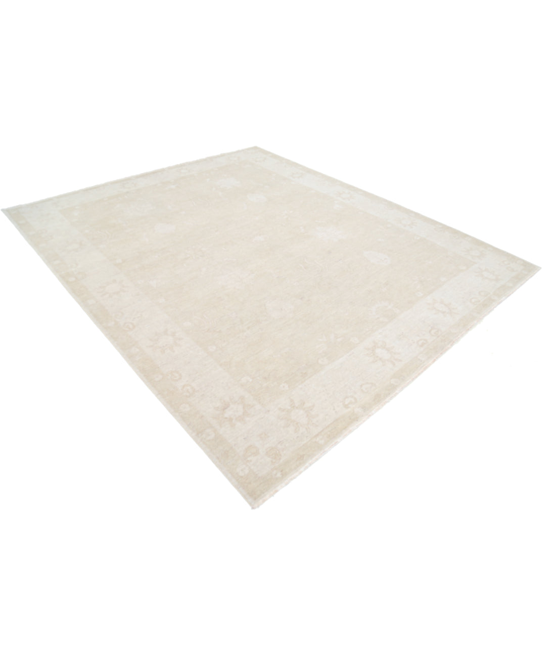 Hand Knotted Fine Serenity Wool Rug - 8'0'' x 9'10'' 8' 0" X 9' 10" (244 X 300) / Beige / Ivory
