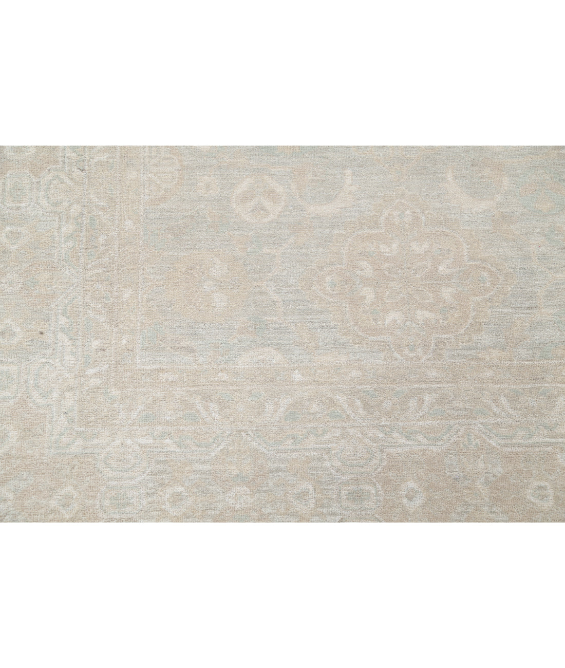 Hand Knotted Fine Serenity Wool Rug - 8'4'' x 9'11'' 8' 4" X 9' 11" (254 X 302) / Green / Taupe