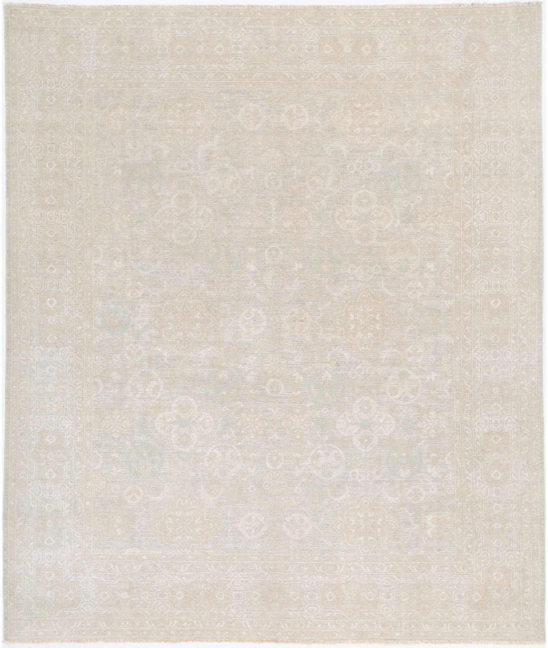 Hand Knotted Fine Serenity Wool Rug - 8&#39;4&#39;&#39; x 9&#39;11&#39;&#39;