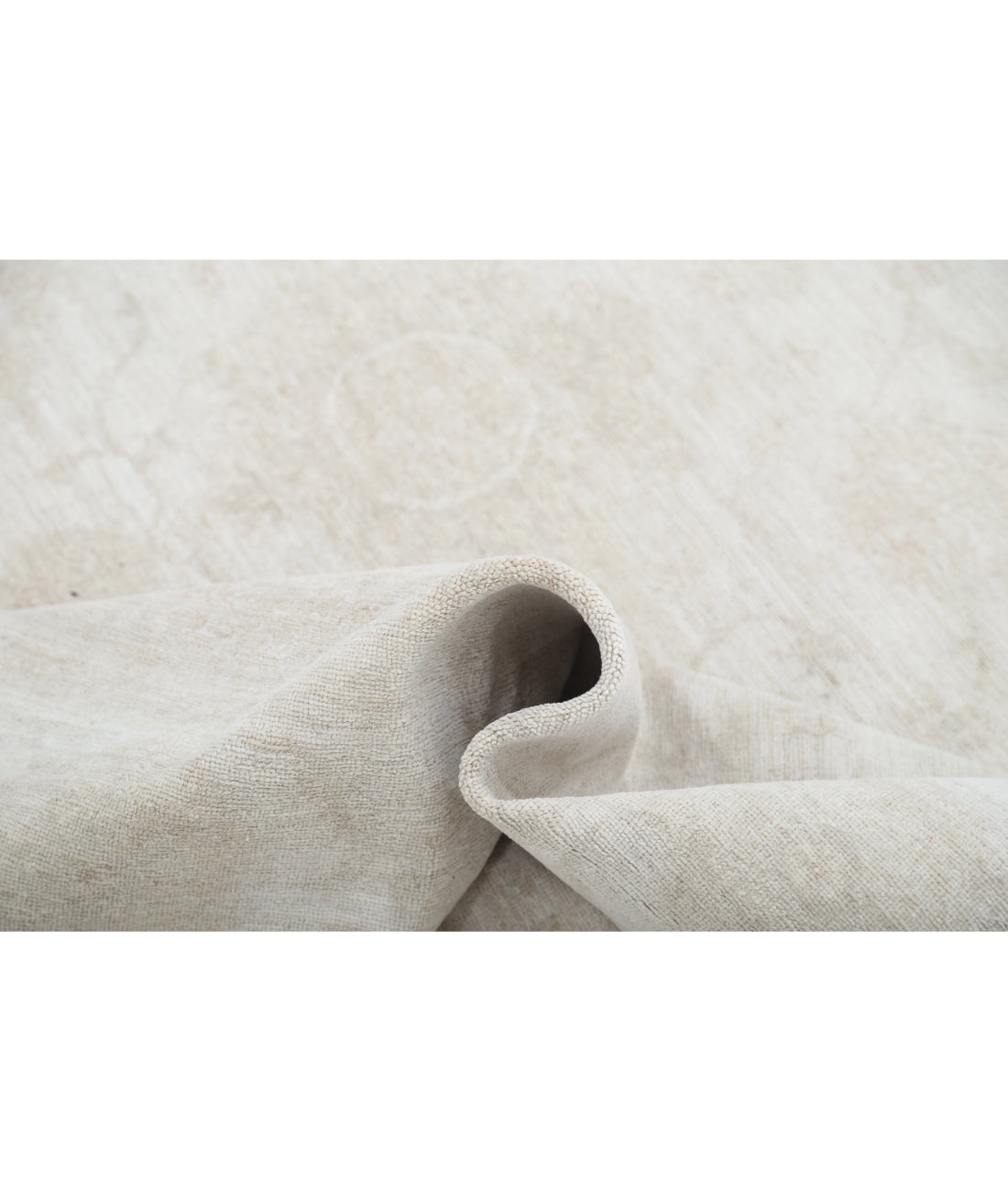 Hand Knotted Fine Serenity Wool Rug - 8'3'' x 9'7'' 8' 3" X 9' 7" (251 X 292) / Ivory / Ivory