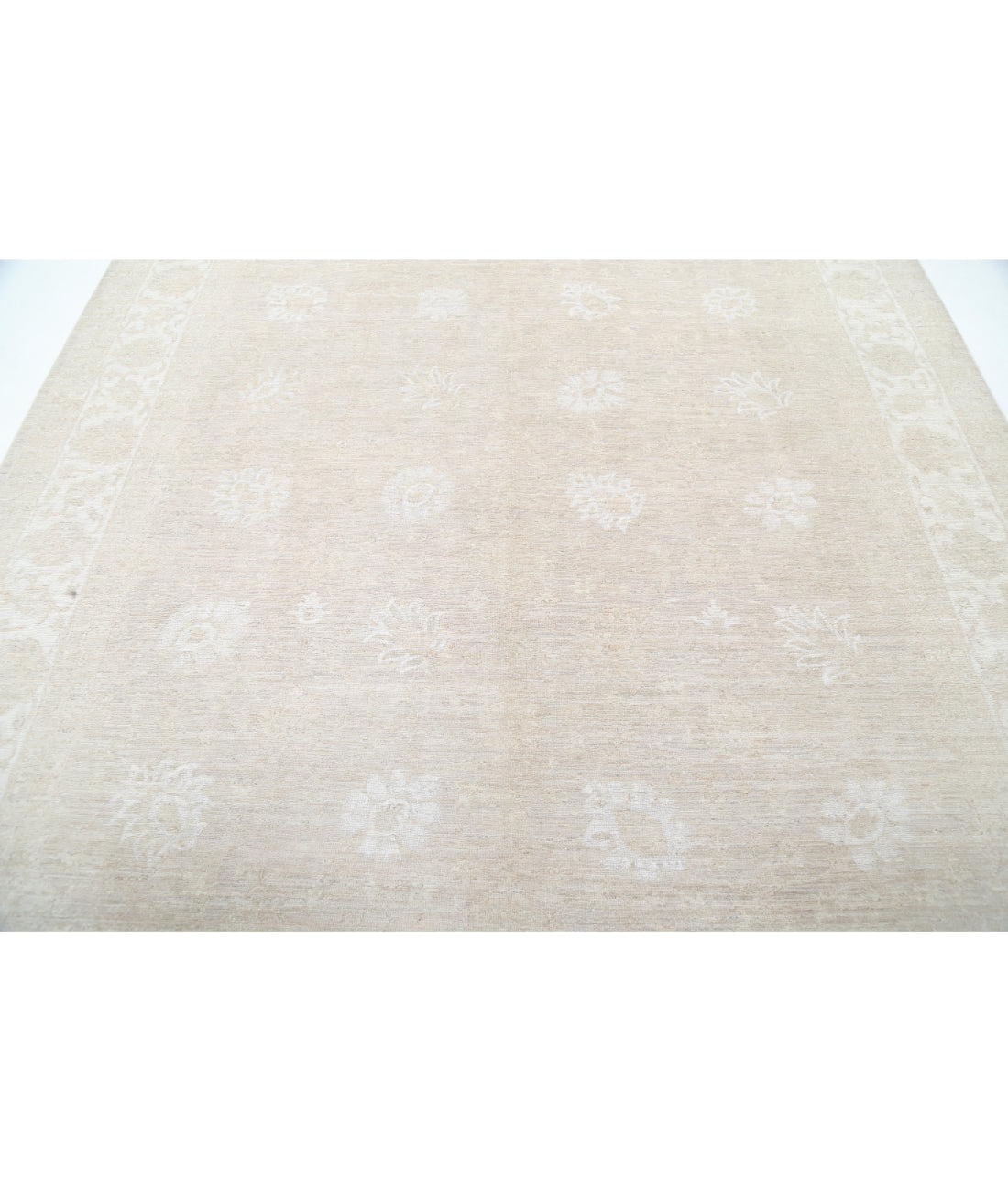 Hand Knotted Fine Serenity Wool Rug - 8'2'' x 9'10'' 8' 2" X 9' 10" (249 X 300) / Taupe / Ivory