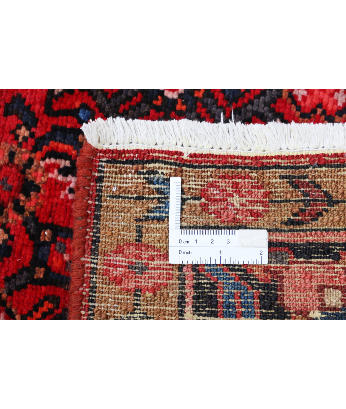 Hand Knotted Oriental Hamadan Wool Rug - 3'10'' x 17'0''