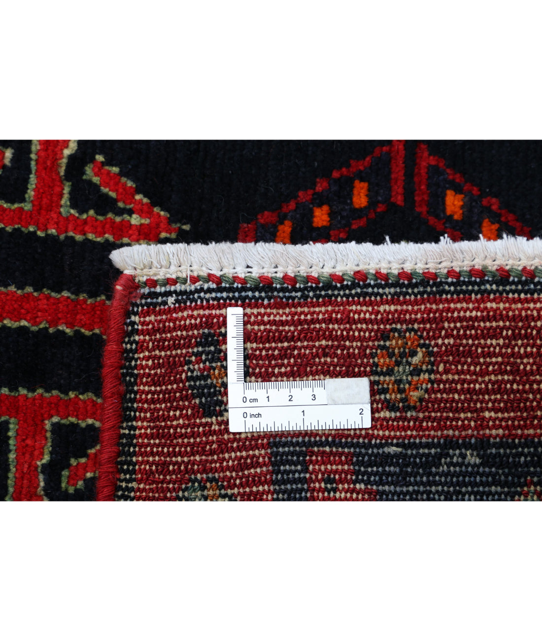 Hand Knotted Oriental Hamadan Wool Rug - 4'9'' x 9'7''