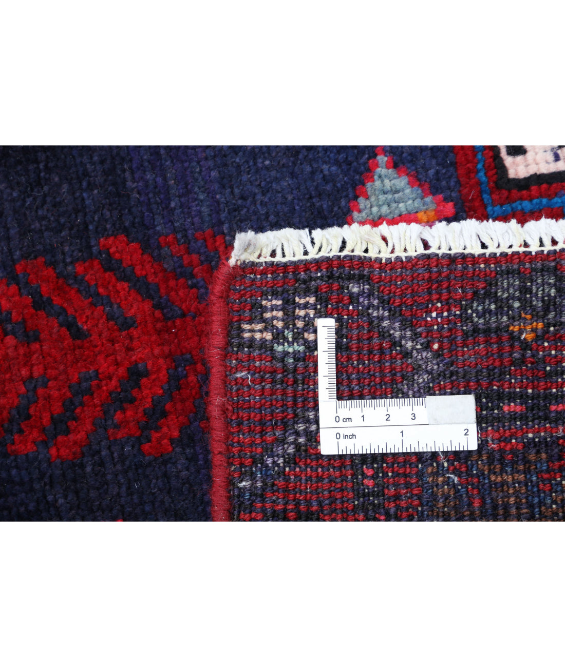 Hand Knotted Oriental Hamadan Wool Rug - 4'10'' x 8'10''