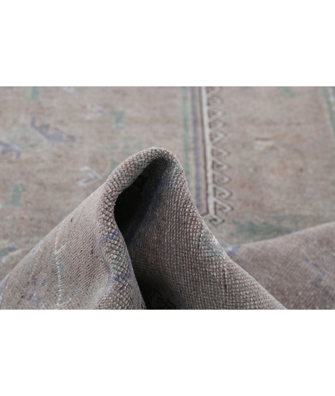 Hand Knotted Transitional Overdye Hamadan Wool Rug - 6'8'' x 9'5'' 6'8'' x 9'5'' (200 X 283) / Brown / Charcoal