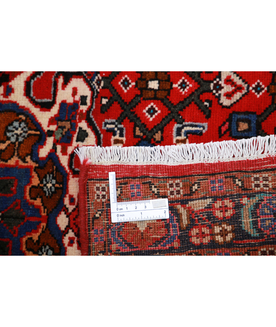 Hand Knotted Oriental Hamadan Wool Rug - 3'3'' x 5'0''