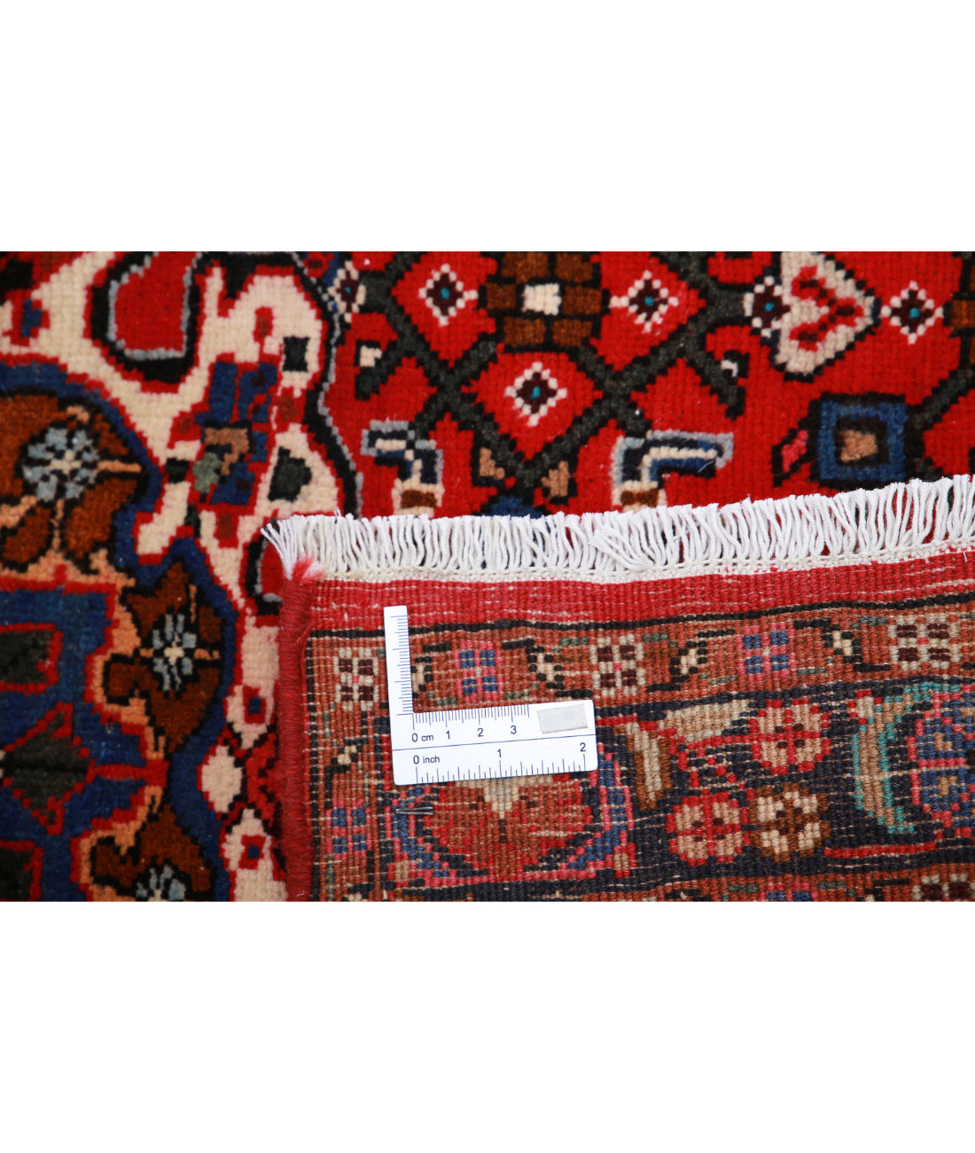 Hand Knotted Persian Hamadan Wool Rug - 3'3'' x 5'0'' 3'3'' x 5'0'' (98 X 150) / Red / Black