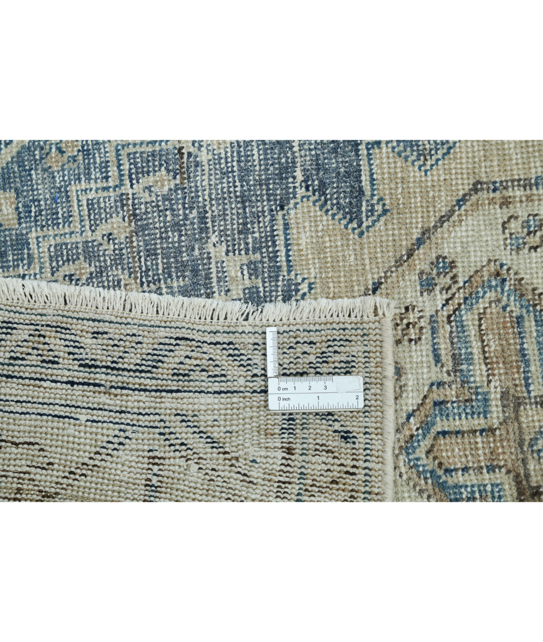 Hand Knotted Vintage Wool Rug - 3'5'' x 13'5''