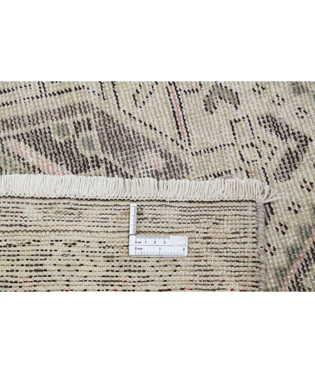 Hand Knotted Vintage Wool Rug - 4'10'' x 9'9''