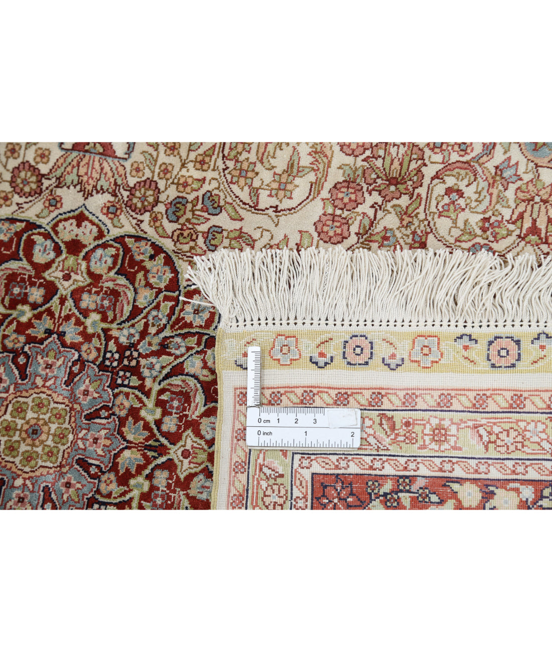 Hand Knotted Masterpiece Hereke Fine Silk Rug - 2'7'' x 4'0''