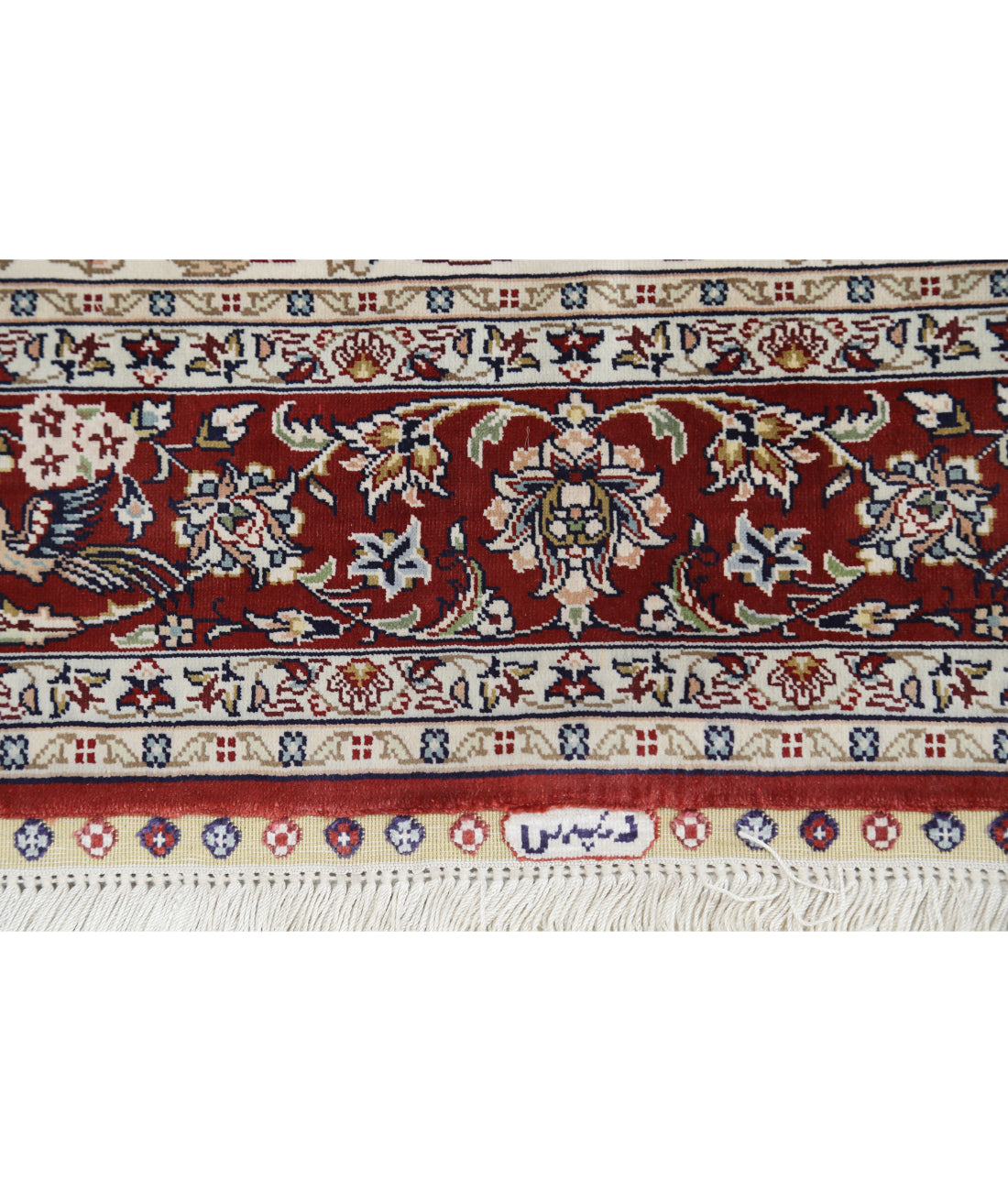 Hand Knotted Masterpiece Hereke Fine Silk Rug - 2'7'' x 4'0'' 2'7'' x 4'0'' (78 X 120) / Ivory / Red