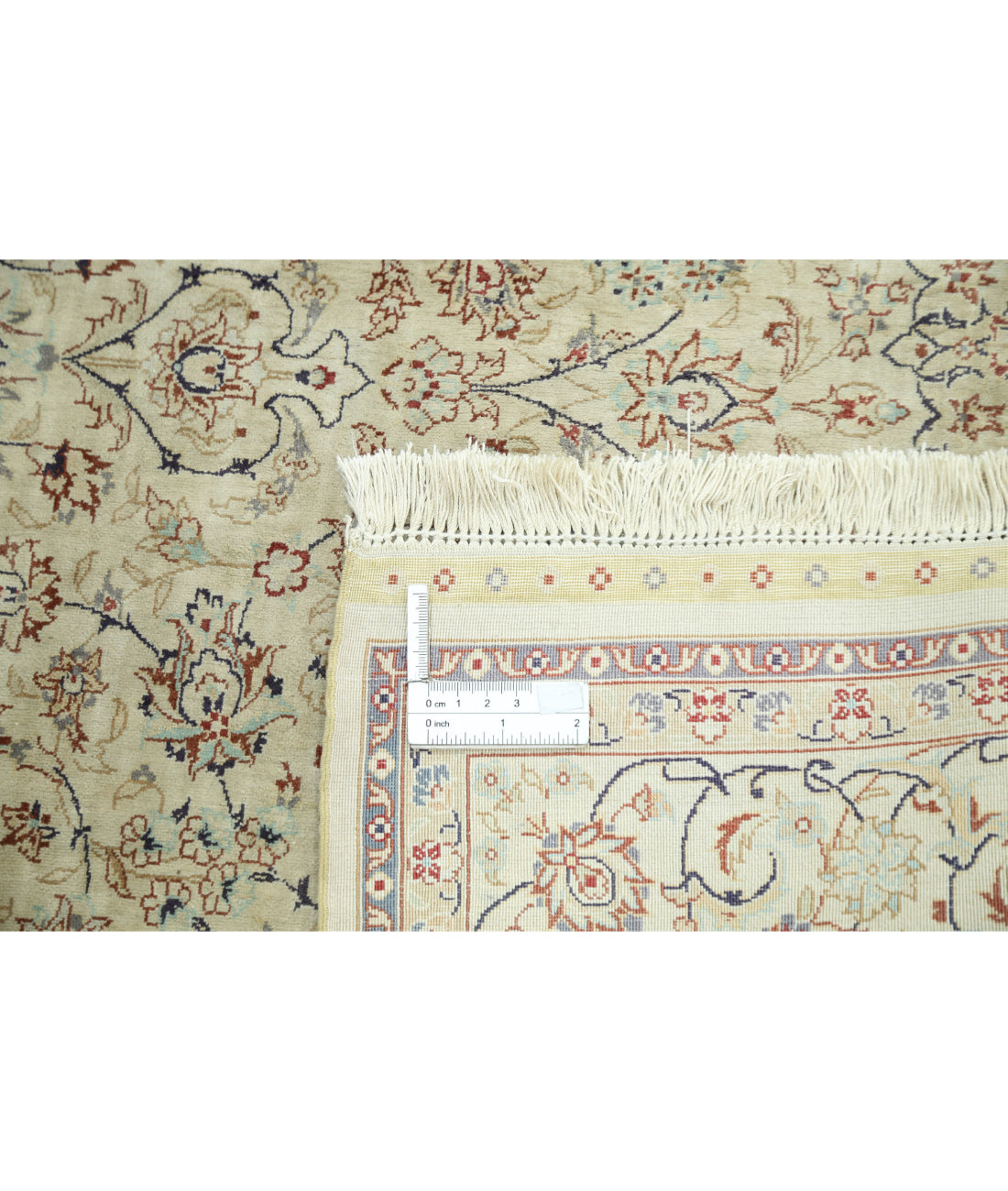 Hand Knotted Masterpiece Hereke Fine Silk Rug - 3'0'' x 5'0'' 3'0'' x 5'0'' (90 X 150) / Beige / Beige