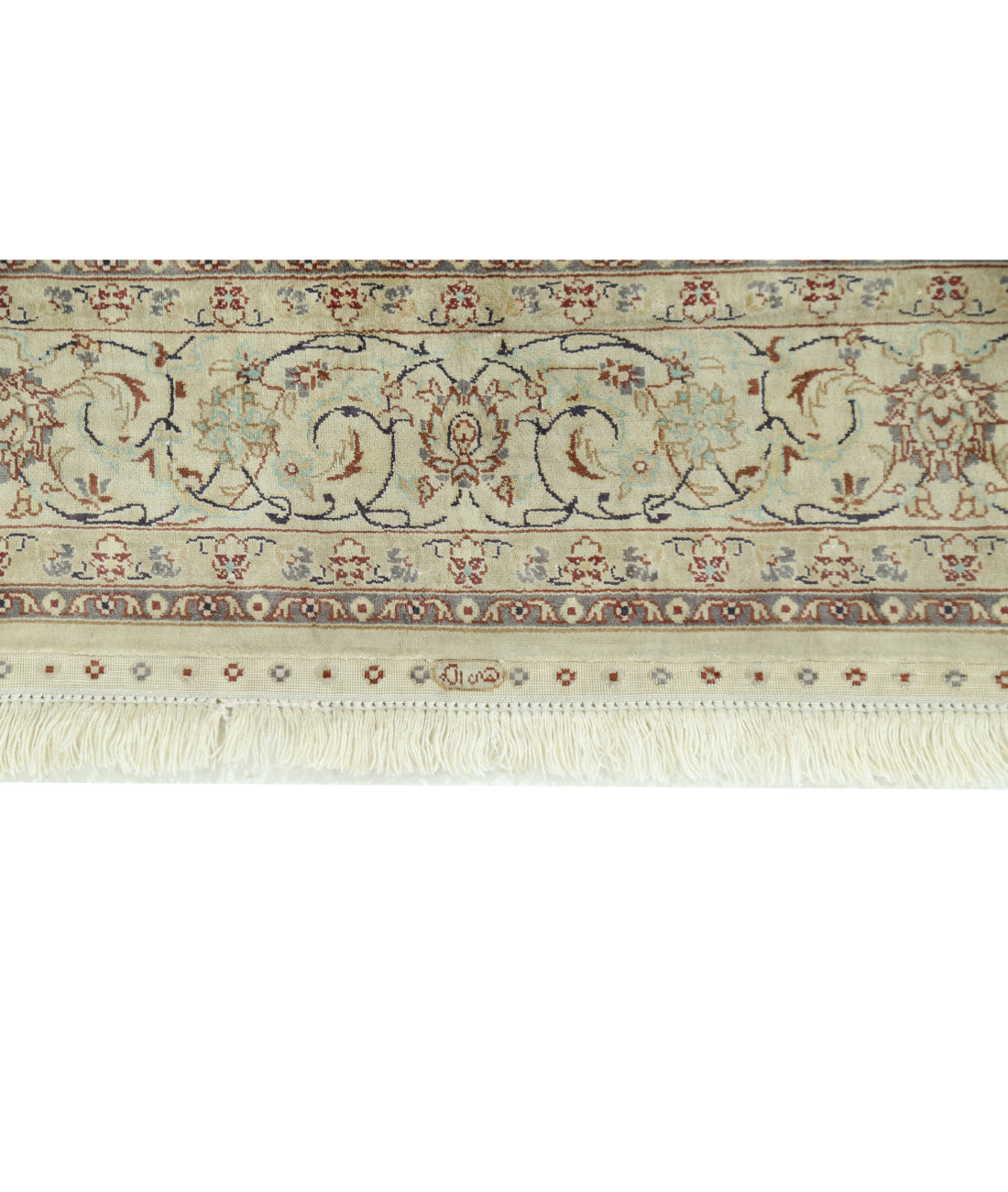 Hand Knotted Masterpiece Hereke Fine Silk Rug - 3'0'' x 5'0'' 3'0'' x 5'0'' (90 X 150) / Beige / Beige