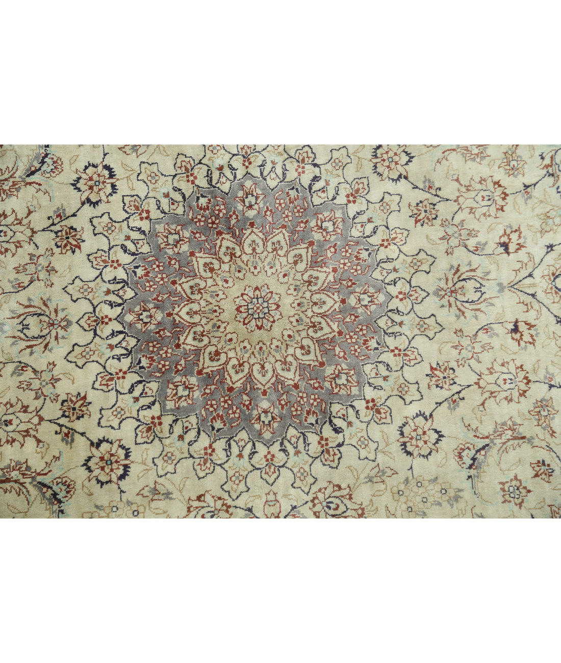 Hand Knotted Masterpiece Hereke Fine Silk Rug - 3'0'' x 5'0'' 3'0'' x 5'0'' (90 X 150) / Beige / Beige