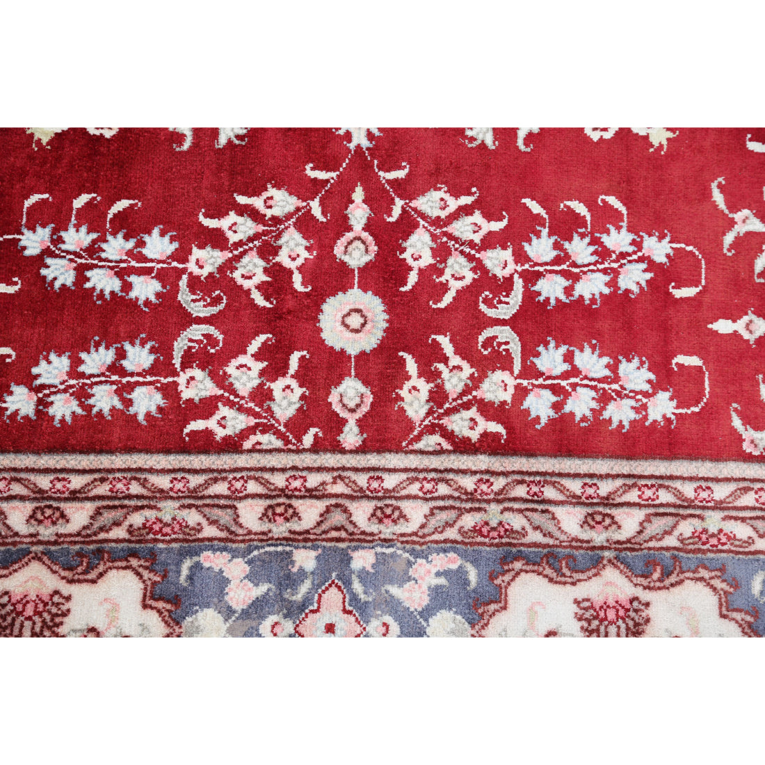 Alfombra de seda tradicional Hereke Art anudada a mano - 5'0'' x 7'9''