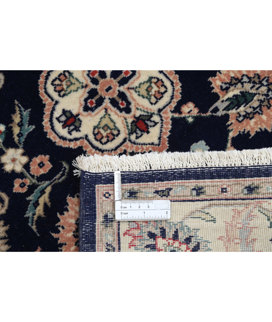 Hand Knotted Heritage Fine Persian Style Wool Rug - 2'7'' x 11'9'' 2' 7" X 11' 9" (79 X 358) / Blue / Ivory