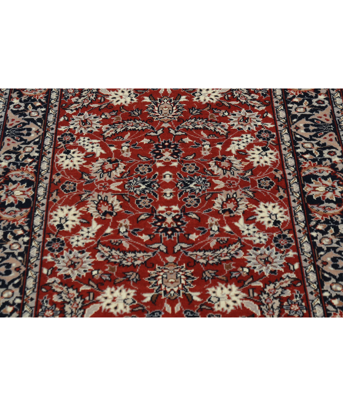 Hand Knotted Heritage Fine Persian Style Wool Rug - 2'6'' x 12'0'' 2' 6" X 12' 0" (76 X 366) / Red / Ivory