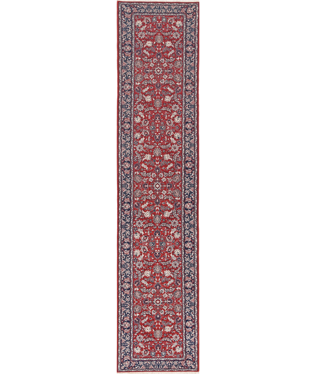 Hand Knotted Heritage Fine Persian Style Wool Rug - 2&#39;6&#39;&#39; x 12&#39;0&#39;&#39; 2&#39; 6&quot; X 12&#39; 0&quot; (76 X 366) / Red / Ivory