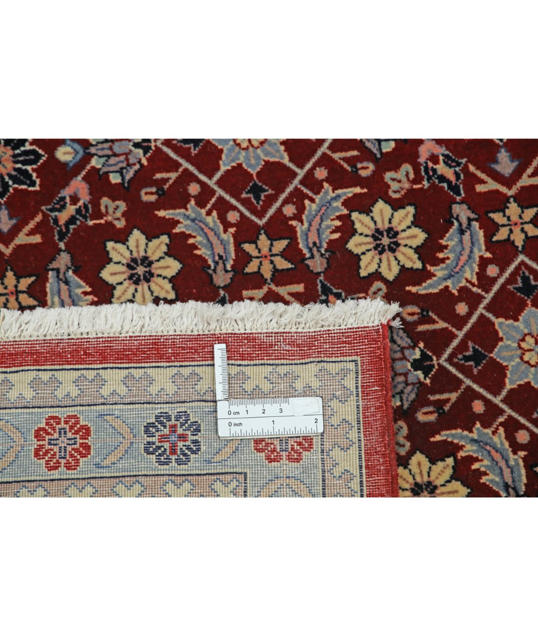 Hand Knotted Heritage Fine Persian Style Wool Rug - 6'7'' x 9'10'' 6' 7" X 9' 10" (201 X 300) / Red / Blue