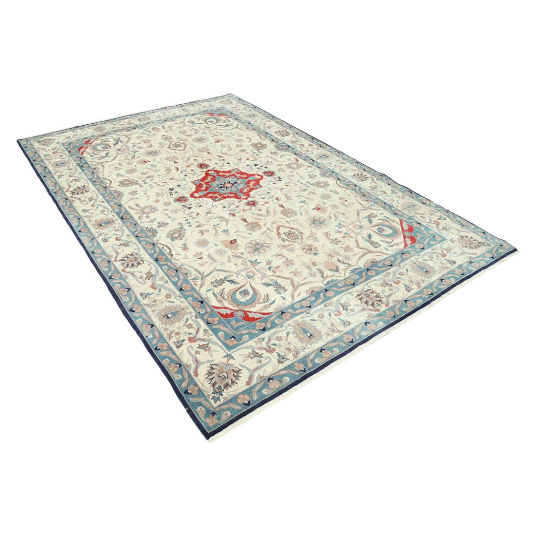 Hand Knotted Heritage Fine Oriental Wool Rug - 6'1'' x 9'0''