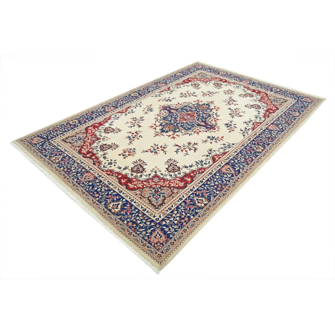 Hand Knotted Heritage Fine Oriental Wool Rug - 6'0'' x 8'11''