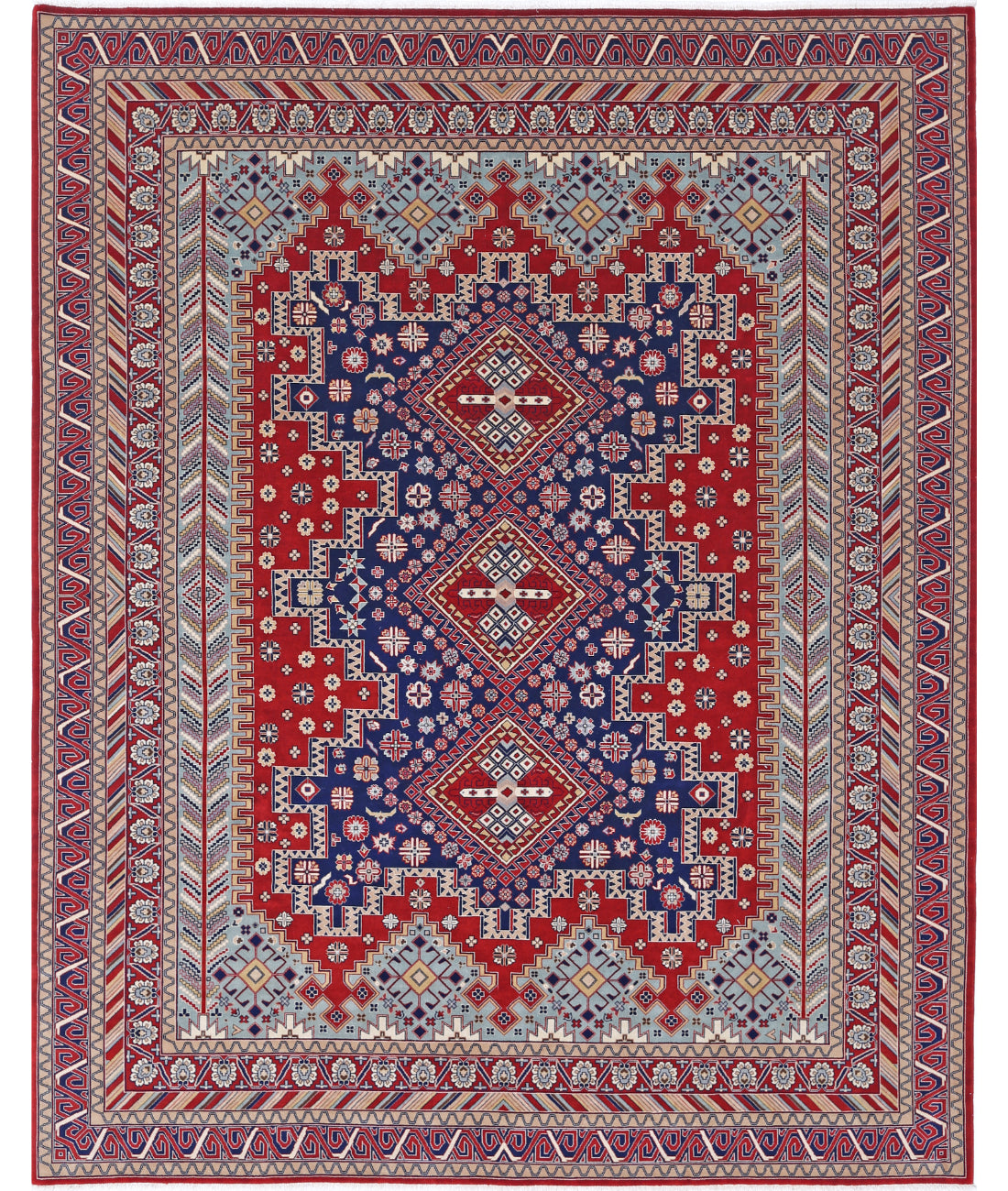Hand Knotted Heritage Fine Oriental Wool Rug - 7&#39;11&#39;&#39; x 9&#39;11&#39;&#39;