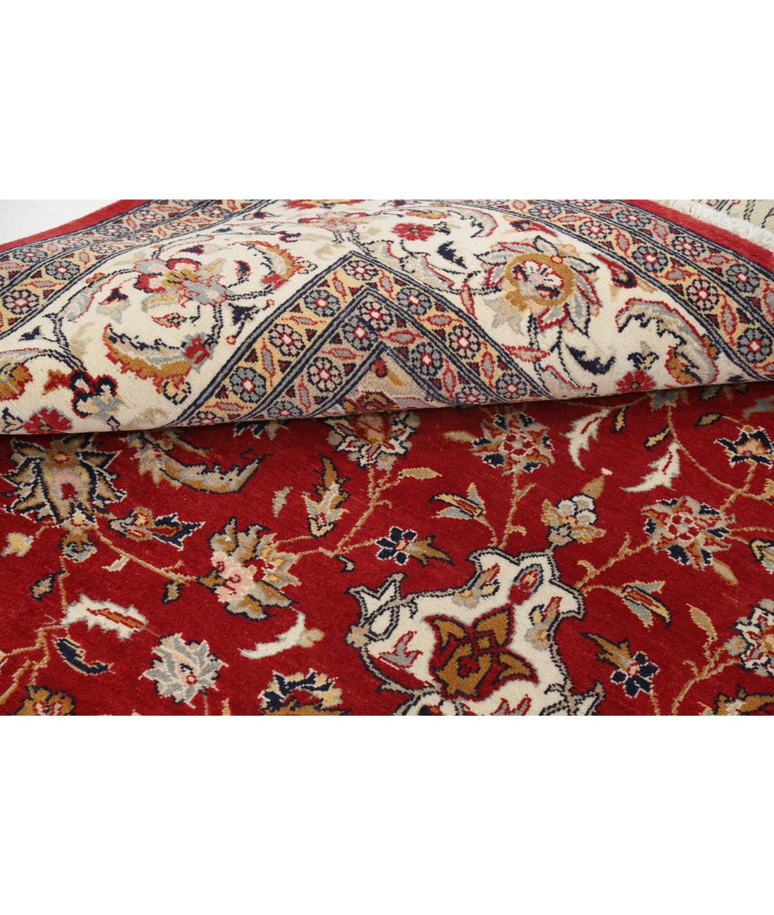 Hand Knotted Heritage Fine Persian Style Wool Rug - 6'0'' x 9'3'' 6' 0" X 9' 3" (183 X 282) / Red / Ivory