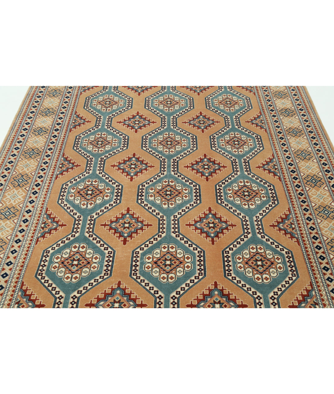 Hand Knotted Heritage Fine Persian Style Wool Rug - 6'0'' x 8'11'' 6' 0" X 8' 11" (183 X 272) / Taupe / Green