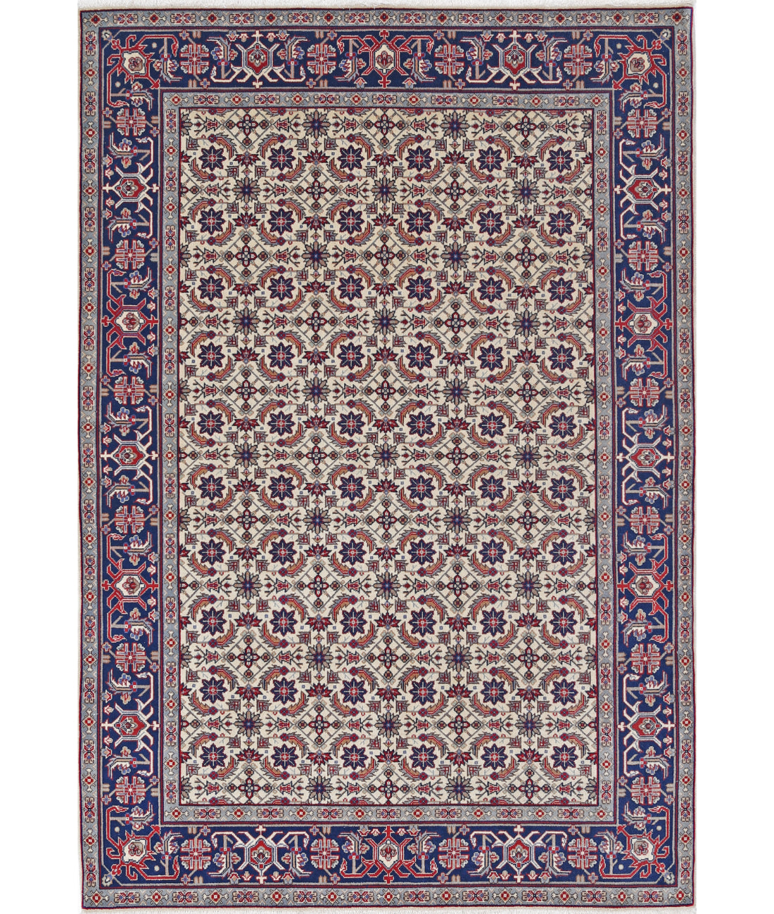 Hand Knotted Heritage Fine Oriental Wool Rug - 4'0'' x 5'10''