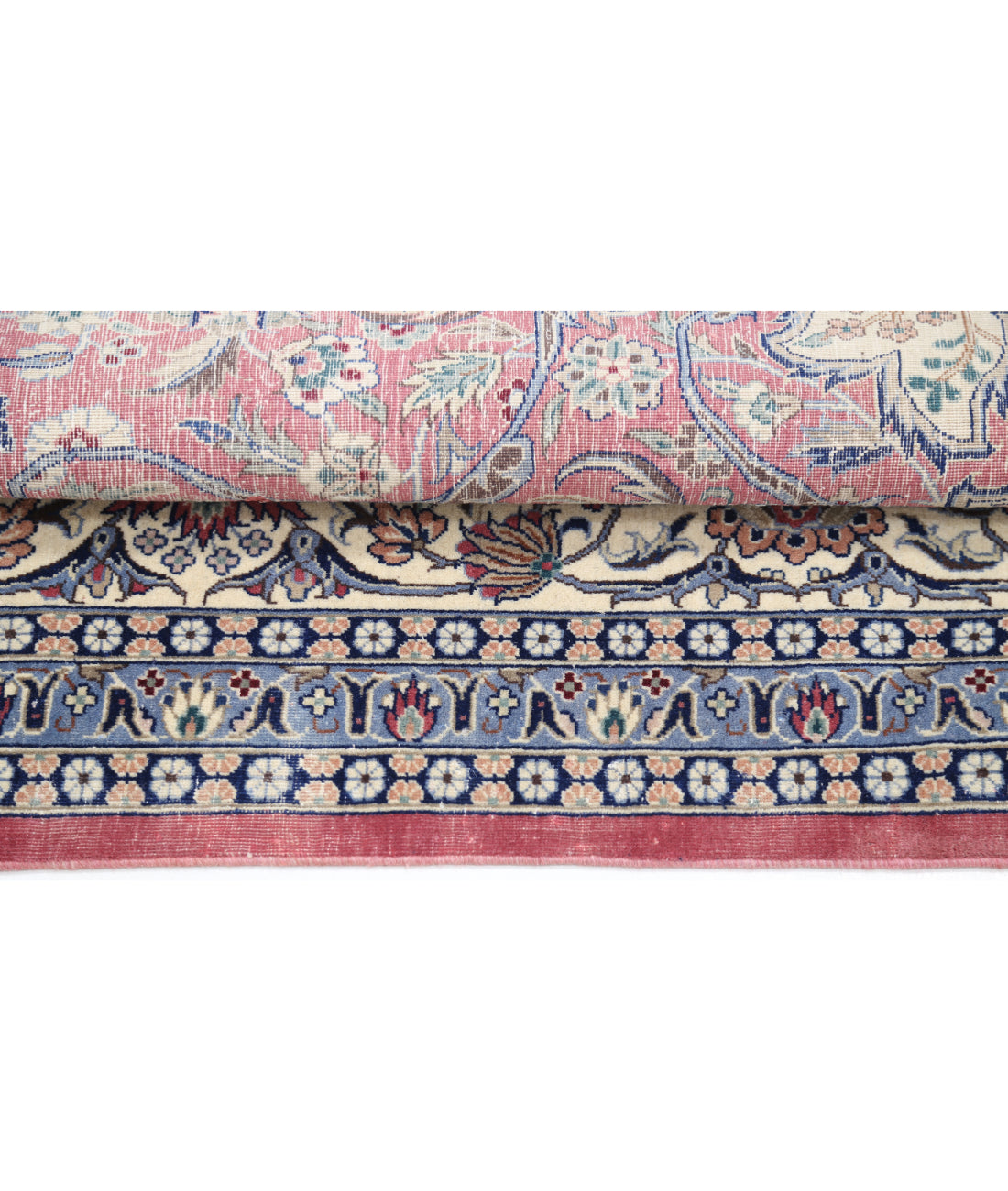 Hand Knotted Heritage Fine Persian Style Wool Rug - 7'11'' x 10'1'' 7' 11" X 10' 1" (241 X 307) / Pink / Ivory