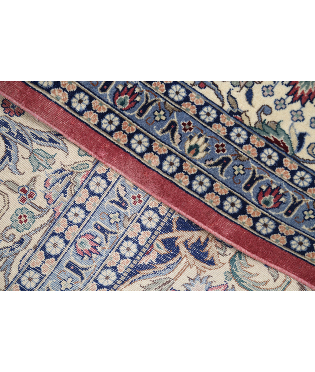 Hand Knotted Heritage Fine Persian Style Wool Rug - 7'11'' x 10'1'' 7' 11" X 10' 1" (241 X 307) / Pink / Ivory