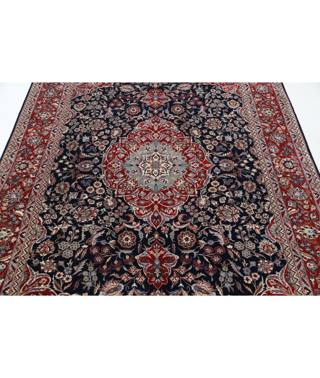 Hand Knotted Heritage Fine Persian Style Wool Rug - 6'0'' x 9'0'' 6' 0" X 9' 0" (183 X 274) / Blue / Red