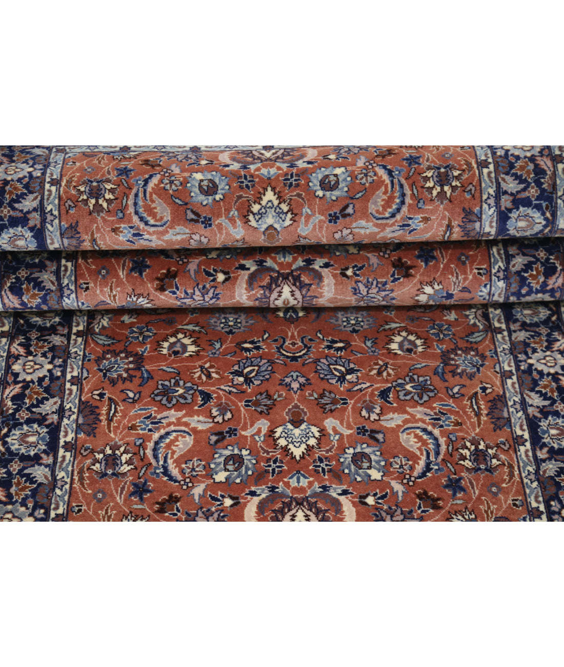 Hand Knotted Heritage Fine Persian Style Wool Rug - 2'8'' x 10'0'' 2' 8" X 10' 0" (81 X 305) / Brown / Blue
