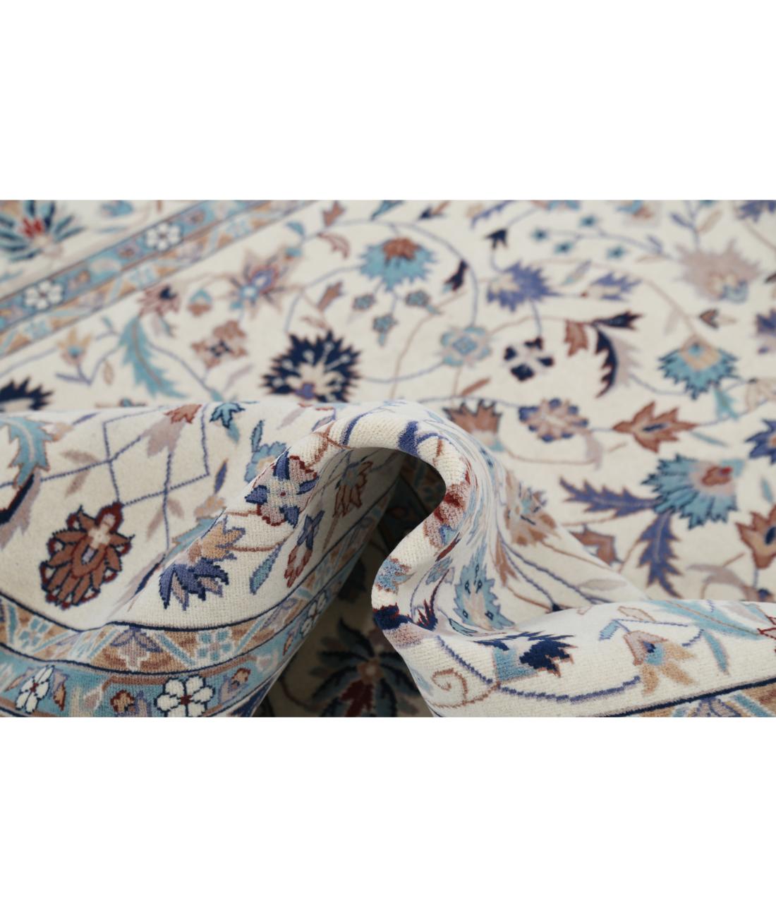 Hand Knotted Heritage Persian Style Wool Rug - 5'0'' x 7'4'' 5' 0" X 7' 4" (152 X 224) / Ivory / Blue