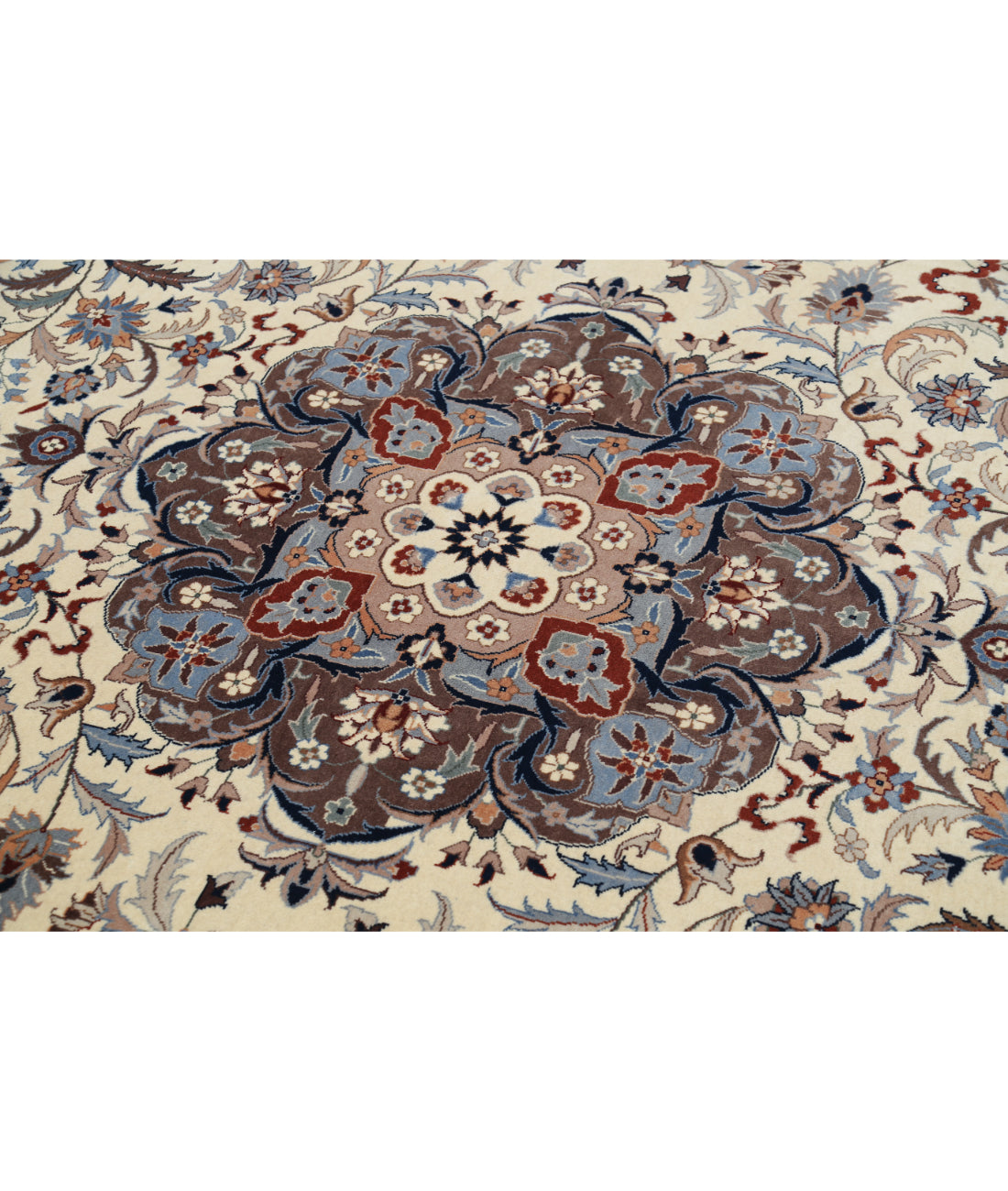 Hand Knotted Heritage Persian Style Wool Rug - 7'11'' x 9'10'' 7' 11" X 9' 10" (241 X 300) / Ivory / Rust
