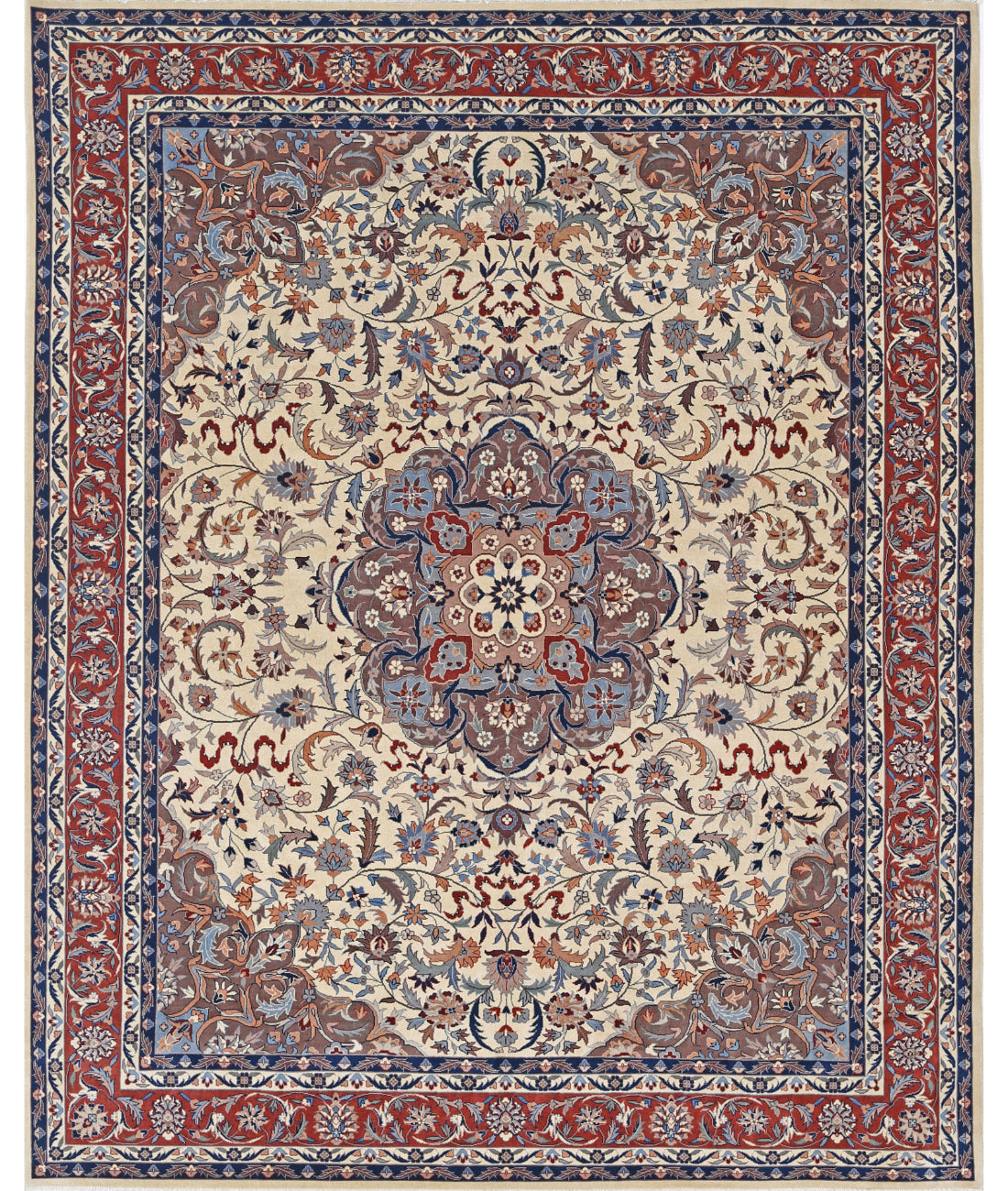 Hand Knotted Heritage Oriental  Wool Rug - 7'11'' x 9'10''