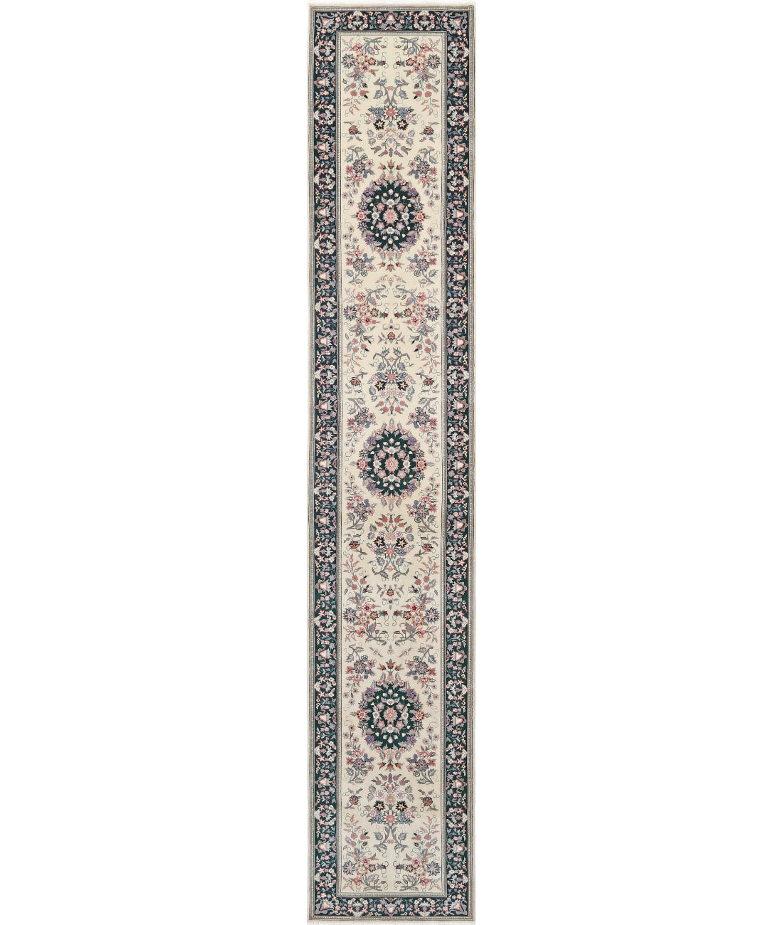 Hand Knotted Heritage Oriental  Wool Rug - 2'6'' x 14'0''