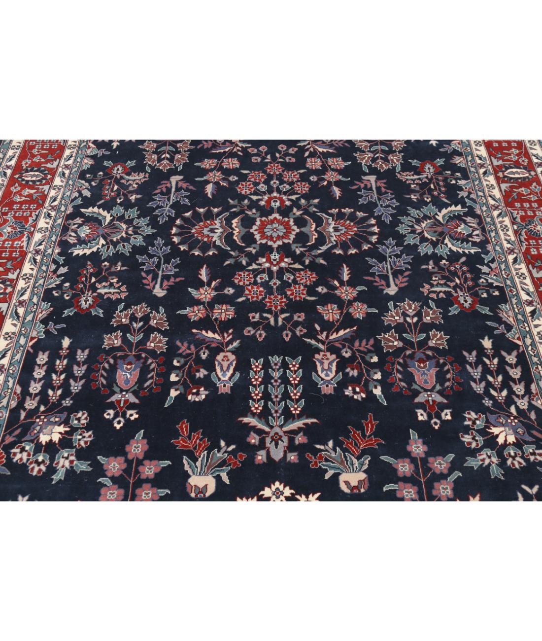 Hand Knotted Heritage Persian Style Wool Rug - 6'0'' x 9'1'' 6' 0" X 9' 1" (183 X 277) / Blue / Red