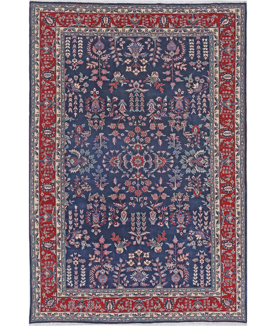 Hand Knotted Heritage Persian Style Wool Rug - 6&#39;0&#39;&#39; x 9&#39;1&#39;&#39; 6&#39; 0&quot; X 9&#39; 1&quot; (183 X 277) / Blue / Red
