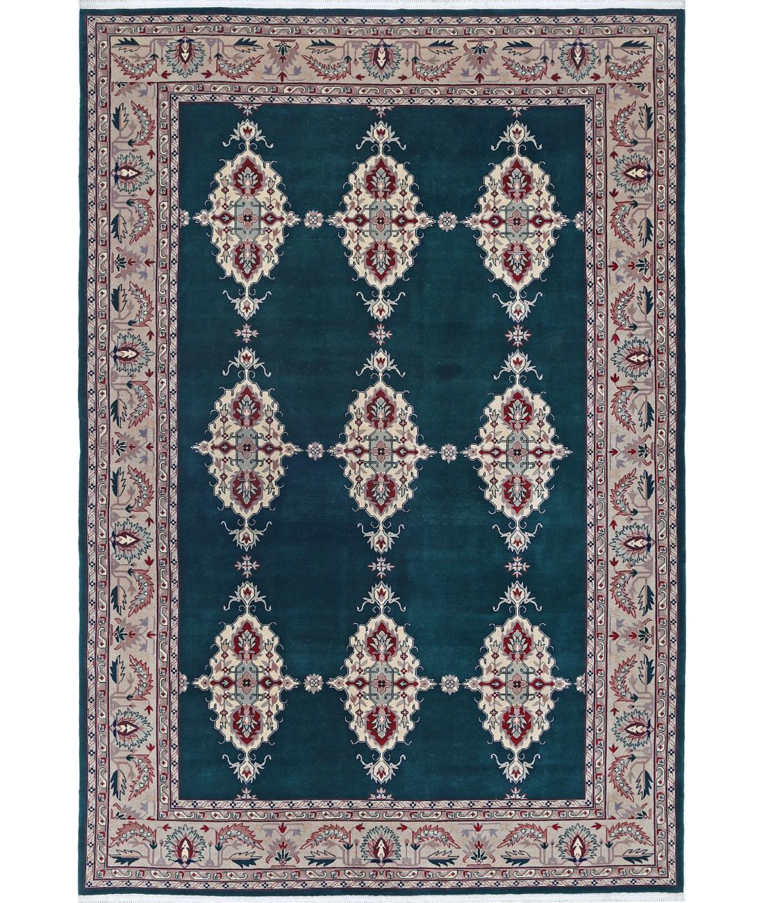 Hand Knotted Heritage Oriental  Wool Rug - 6&#39;0&#39;&#39; x 8&#39;11&#39;&#39;