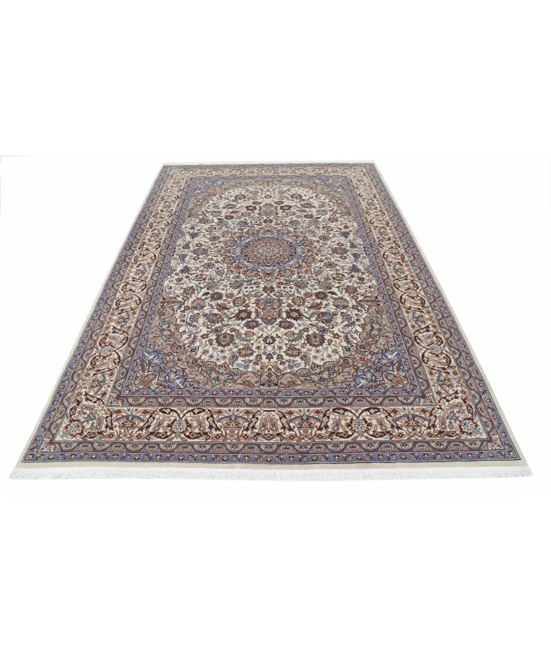 Hand Knotted Heritage Persian Style Wool Rug - 5'11'' x 8'10'' 5' 11" X 8' 10" (180 X 269) / Ivory / Taupe