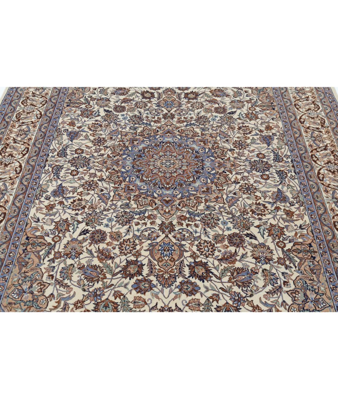 Hand Knotted Heritage Persian Style Wool Rug - 5'11'' x 8'10'' 5' 11" X 8' 10" (180 X 269) / Ivory / Taupe