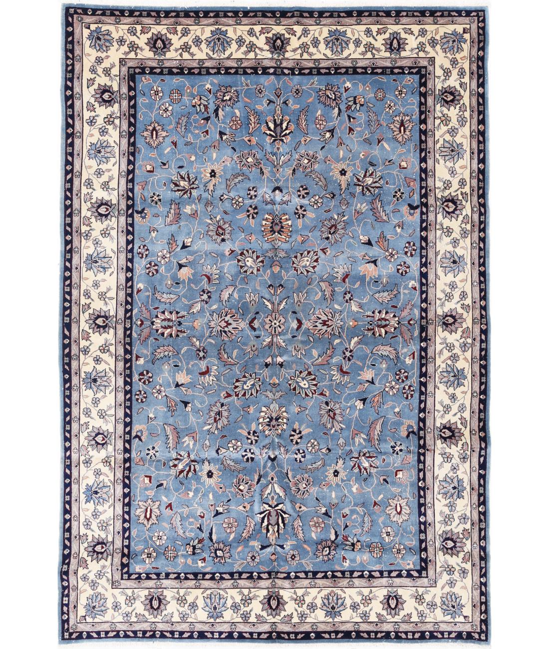 Hand Knotted Heritage Oriental  Wool Rug - 6&#39;1&#39;&#39; x 9&#39;1&#39;&#39;